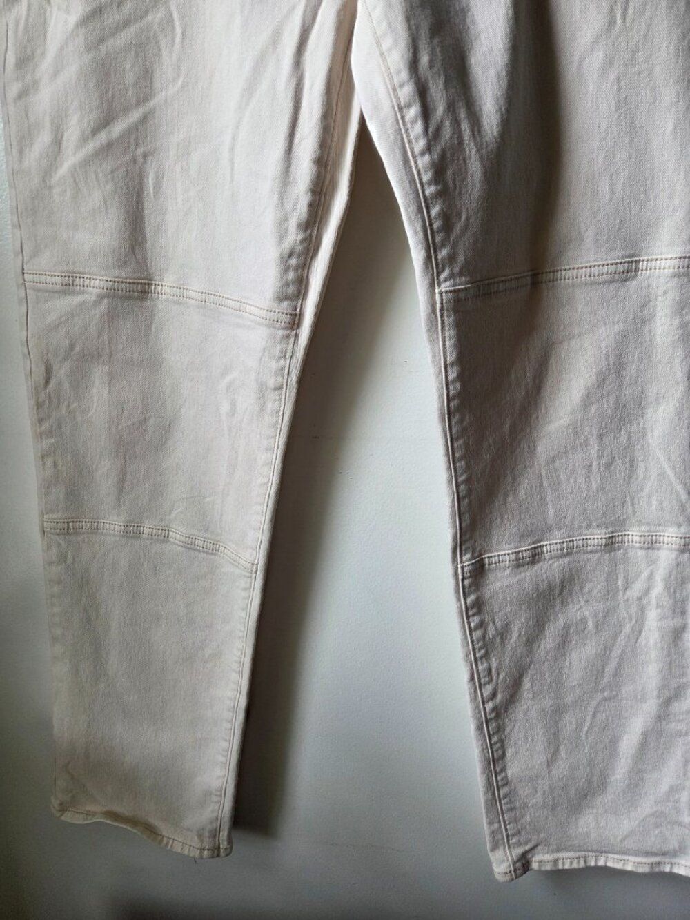 EUC LOFT MADE & LOVED CREAM THE GIRLFRIEND JEANS SIZE 31 / 12 - Picture 6 of 16